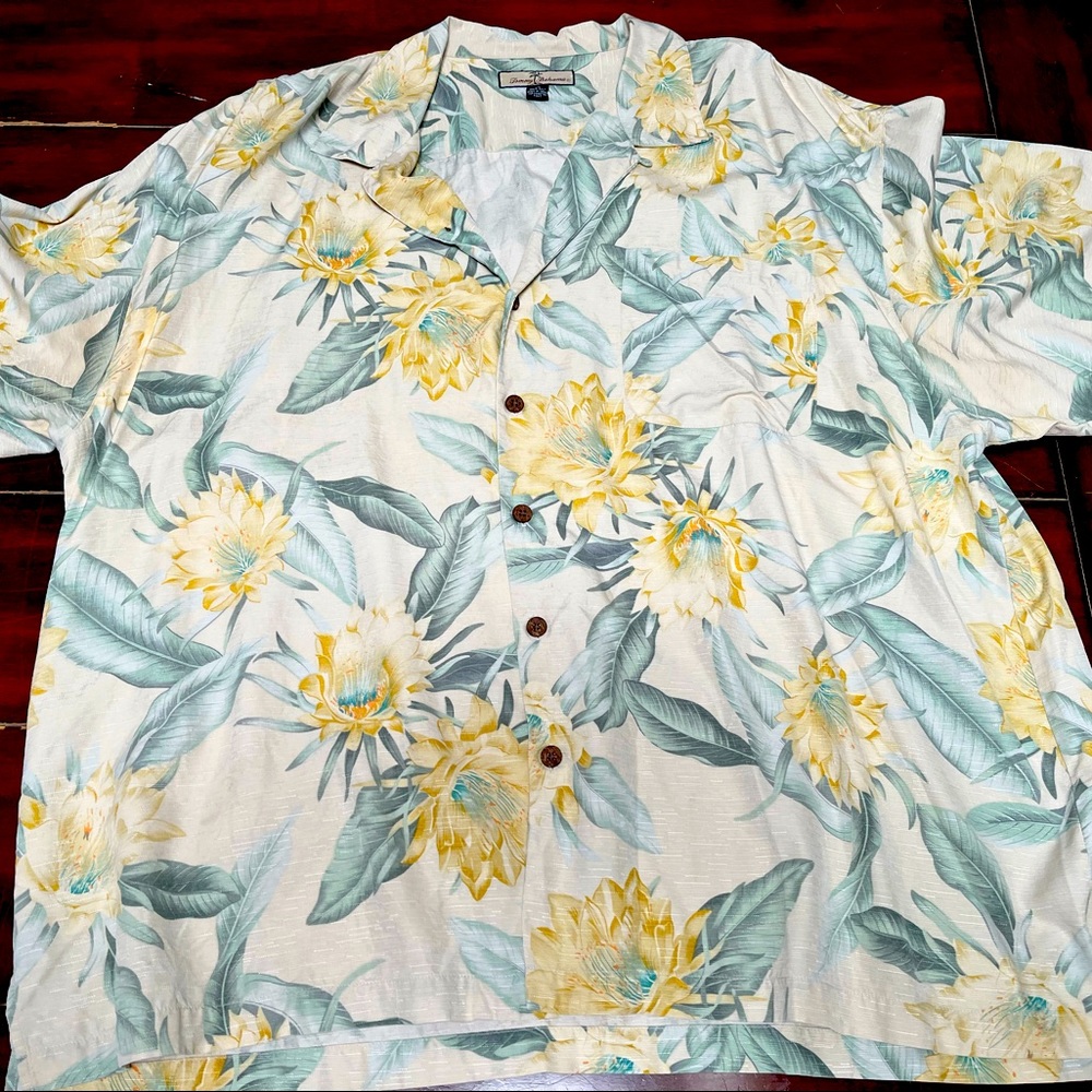 XXL Tommy Bahama Silk Floral Print Shirt